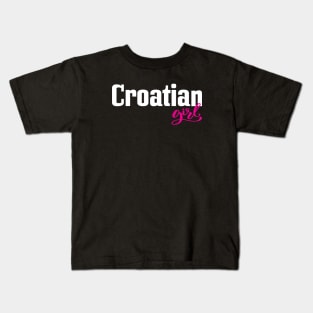 Croatian Girl Kids T-Shirt